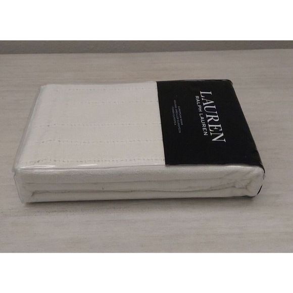 Ralph Lauren CALLEN Cotton OPEN WEAVE Cream Euro European Pillow Sham 26"x26" - Picture 5 of 9